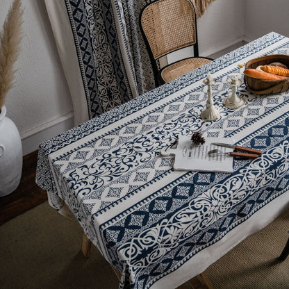 Blue Country Flora Table Cover