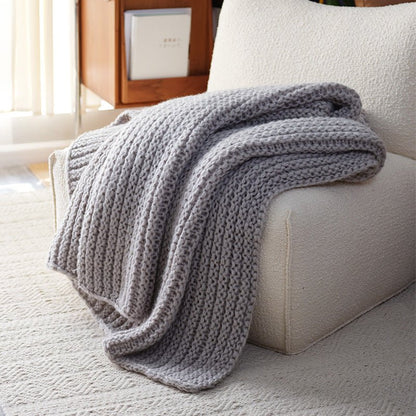 Chunky Handmade Blanket Icelandic Wool Blanket