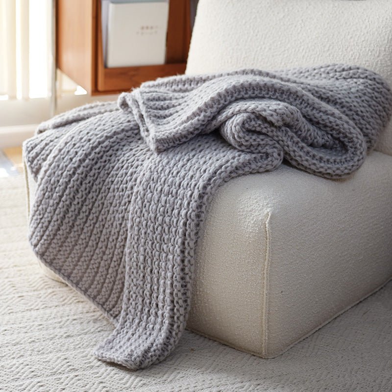 Chunky Handmade Blanket Icelandic Wool Blanket