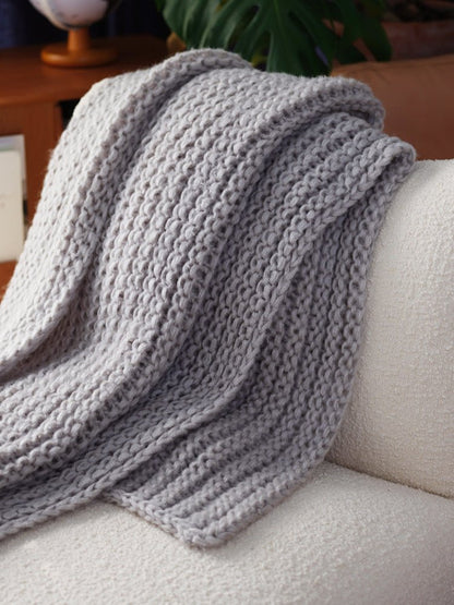 Chunky Handmade Blanket Icelandic Wool Blanket