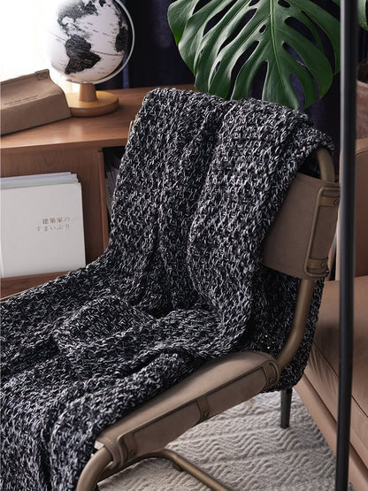 Chunky Knitted Blanket Throw