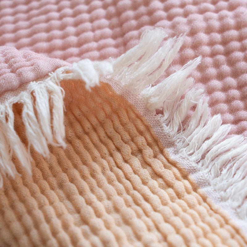 Soft Cotton Linen Blanket Throw