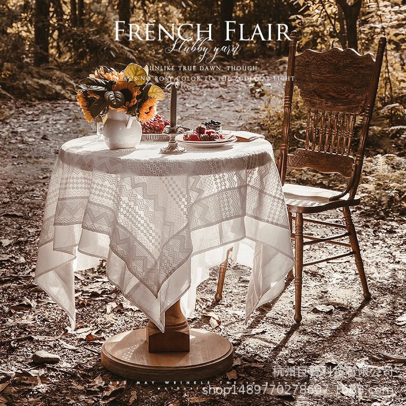 White French Table Cover