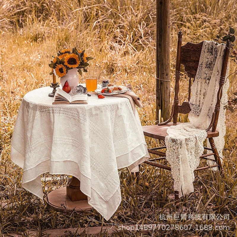 White French Table Cover